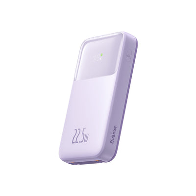 Baseus Comet Series powerbank with display 20000mAh 22.5W - purple + USB-A / USB-C cable