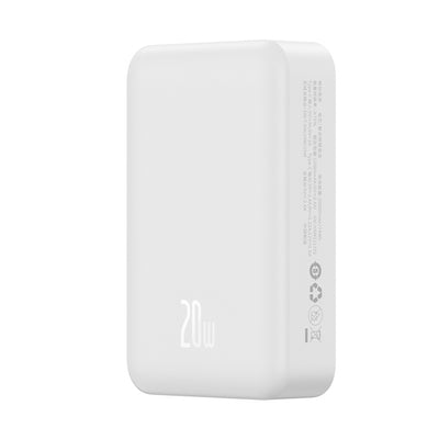 Baseus Magnetic Mini 20000 mAh 20W power bank - white + USB-C / USB-C cable