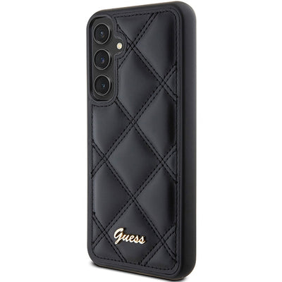 Guess GUHCS23FEPSQSQSK S23 FE S711 black/black hardcase Quilted Metal Logo