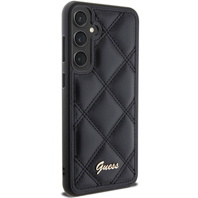 Guess GUHCS23FEPSQSQSK S23 FE S711 black/black hardcase Quilted Metal Logo