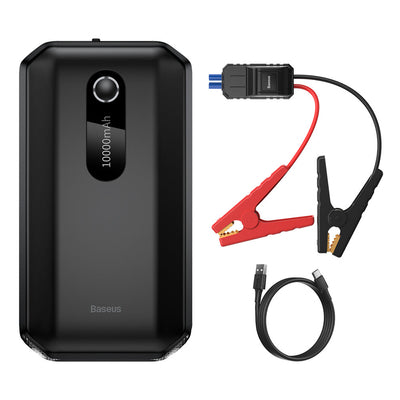 [RETURNED ITEM] Baseus Power Bank Power Starter Jump Starter 10000mAh 12V (1000A / 500A) power bank + crocodile clips black (