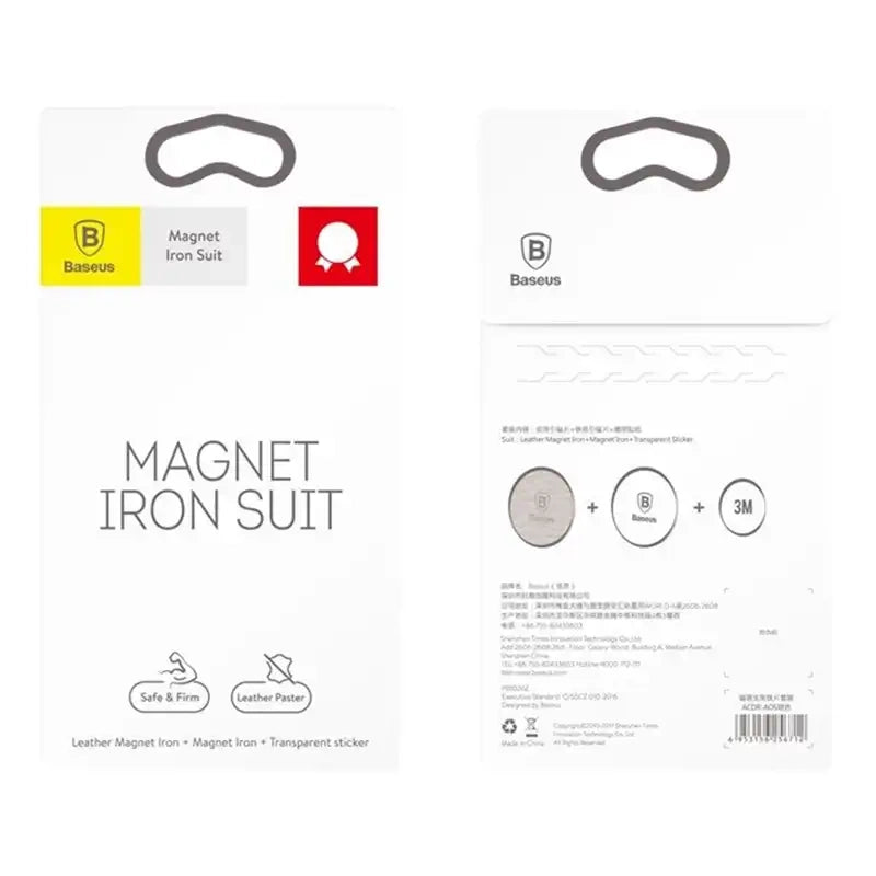Magnet phone holder Baseus Iron Suit kit - black - Product Image 3