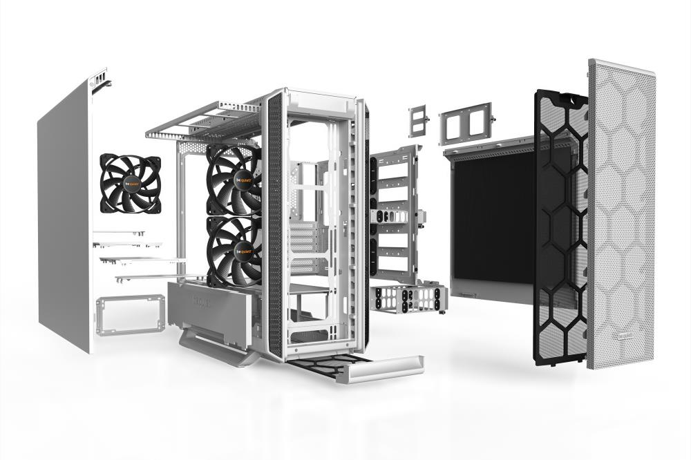 Case BE QUIET Silent Base 802 White MidiTower Not included ATX EATX MicroATX MiniITX Colour White BG040