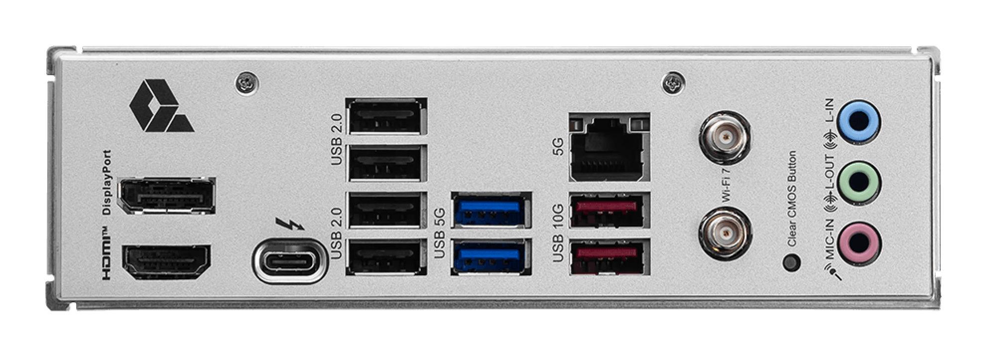 Mainboard MSI Intel B860 Express LGA1851 ATX Memory DDR5 Memory slots 4 2xPCI-Express 4.0 1x 1xPCI-Express 4.0 4x 1xPCI-Express 5.0 16x 3xM.2 1xHDMI 1xDisplayPort 8xUSB 2.0 2xUSB 3.2 1xUSB-C 1xRJ45 3xAudio port 1xThunderbolt PROB860-PWIFI
