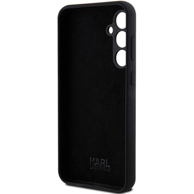 Karl Lagerfeld Silicone Ikonik Metal Pin case for Samsung Galaxy S23 FE - black