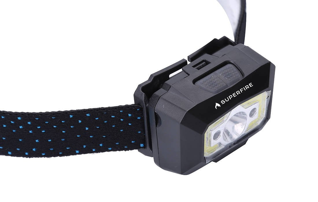 Headlight with non-contact switch Superfire X30, 340lm, USB - Product Image 3