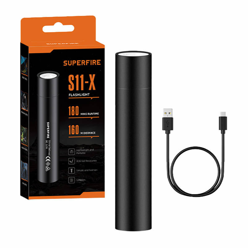 Mini flashlight Supfire S11-X, 700lm, USB - Product Image 1