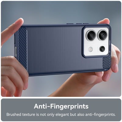 Carbon Case for Xiaomi Redmi Note 13 Pro - blue — Hurtel
