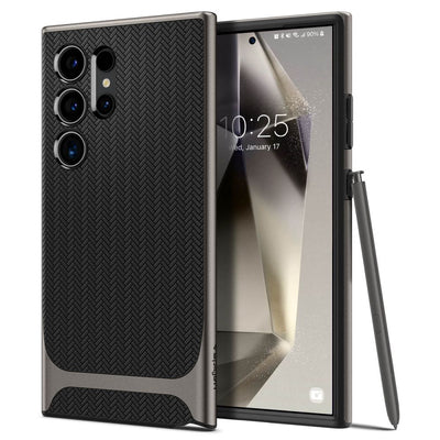 Spigen Neo Hybrid Case for Samsung Galaxy S24 Ultra - Metallic Gray