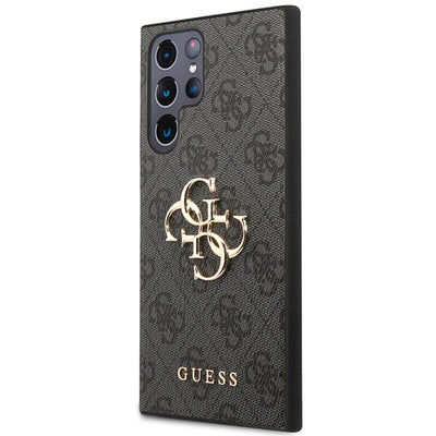 Guess 4G Big Metal Logo Case for Samsung Galaxy S24 Ultra - Black