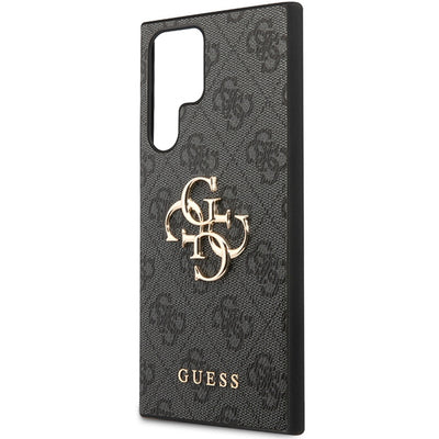 Guess 4G Big Metal Logo Case for Samsung Galaxy S24 Ultra - Black