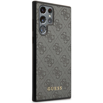 Guess 4G Metal Gold Logo case for Samsung Galaxy S24 Ultra - black