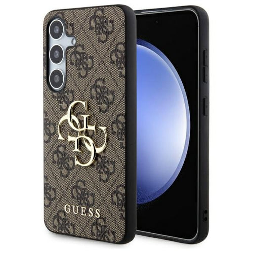 Guess 4G Big Metal Logo case for Samsung Galaxy S24 - brown