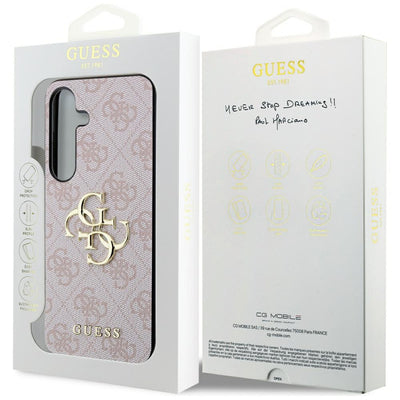 Guess 4G Big Metal Logo Case for Samsung Galaxy S24 - Pink