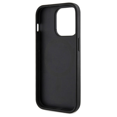 Guess 4G Printed Stripes MagSafe case for iPhone 15 Pro Max - black