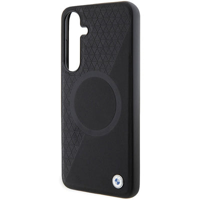 BMW BMHMS24S23RTPK S24 S921 black/black hardcase Signature Leather Half Textured &amp; Circle MagSafe