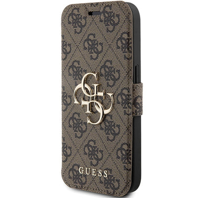 Guess 4G Metal Logo case for iPhone 15 Pro - brown