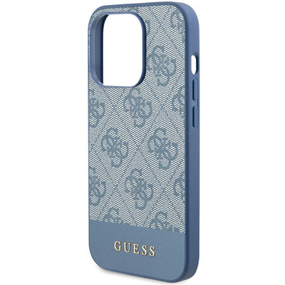Guess 4G Stripe Collection case for iPhone 15 Pro - blue