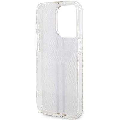 Guess IML 4G Gold Stripe case for iPhone 15 Pro - pink
