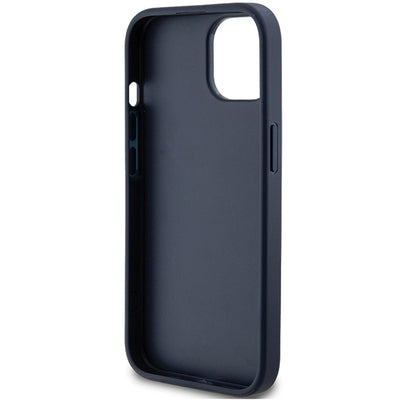 Guess 4G Triangle Metal Logo case for iPhone 15 Plus / 14 Plus - blue