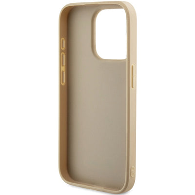 Guess GUHCP15XPSAIRSD iPhone 15 Pro Max 6.7" gold/gold hardcase Saffiano Iridescent Script