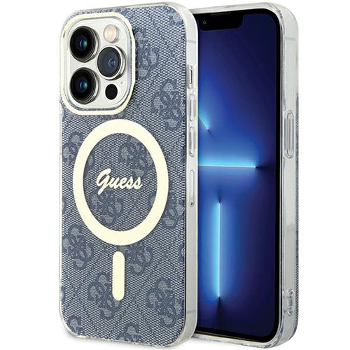 Guess IML 4G MagSafe case for iPhone 15 Pro - blue