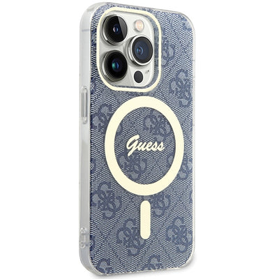 Guess IML 4G MagSafe case for iPhone 15 Pro - blue