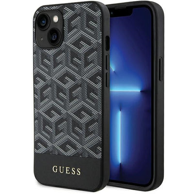 Guess GCube Stripes MagSafe case for iPhone 15 / 14 / 13 - black