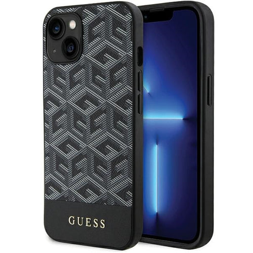 Guess GCube Stripes MagSafe case for iPhone 15 / 14 / 13 - black