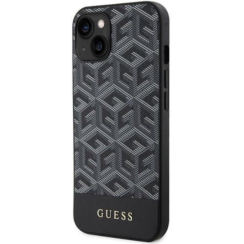 Guess GCube Stripes MagSafe case for iPhone 15 / 14 / 13 - black