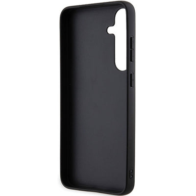 Karl Lagerfeld Gripstand Saffiano Karl&amp;Choupette Pins case for Samsung Galaxy S24+ - black