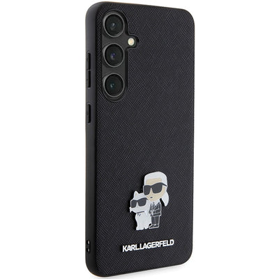 Karl Lagerfeld KLHCS24MPSAKCMPK S24+ S926 hardcase black/black Saffiano Karl &amp; Choupette Metal Pin
