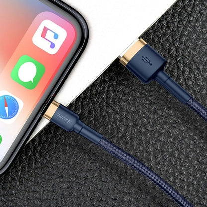 Baseus Cafule Lightning cable 1.5A 2m (Gold+Dark blue) - Product Image 8