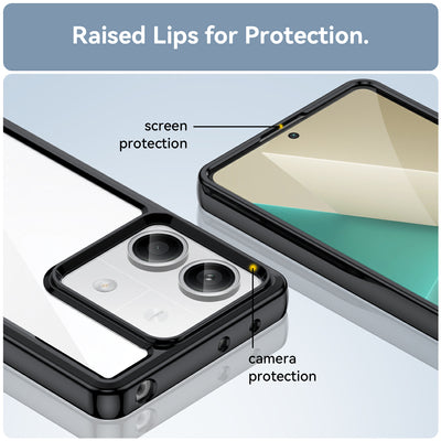 Outer Space Case with gel frame for Xiaomi Redmi Note 13 5G - black — Hurtel