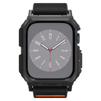 Spigen Lite Fit Pro Case with Strap for Apple Watch 4 / 5 / 6 / 7 / 8 / 9 / SE (44 / 45 mm) - Matte Black