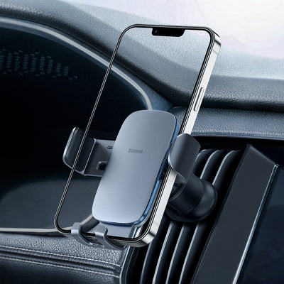 [RETURNED ITEM] Baseus Metal Age II gravitational car phone holder for ventilation grille dark gray (SUJS000013)