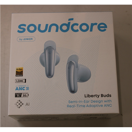 SALE OUT. | Anker Soundcore True wireless earphones | Liberty Buds | Bluetooth | Semi-in-ear | Microphone | Light Blue |