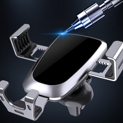 [RETURNED ITEM] Gravity smartphone car holder, black air vent grille (YC08) — Hurtel
