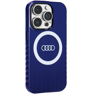 Audi IML Big Logo MagSafe case for iPhone 14 Pro - blue