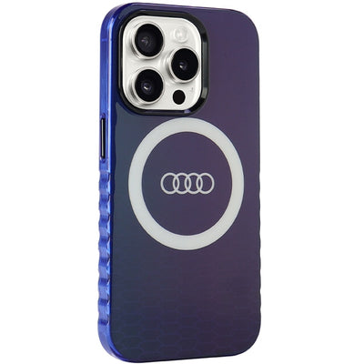 Audi IML Big Logo MagSafe case for iPhone 15 Pro - blue