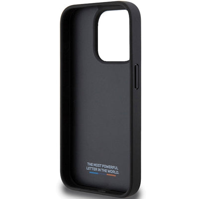 BMW Perforated Tricolor Line case for iPhone 15 Pro - black