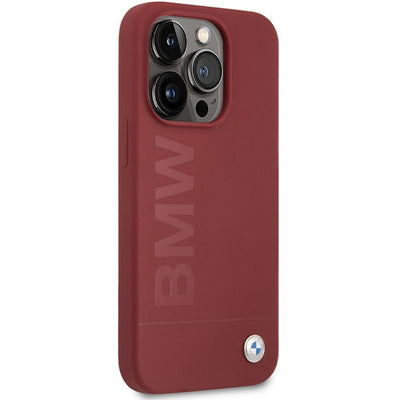 BMW Silicone Big Logo MagSafe case for iPhone 15 Pro - red