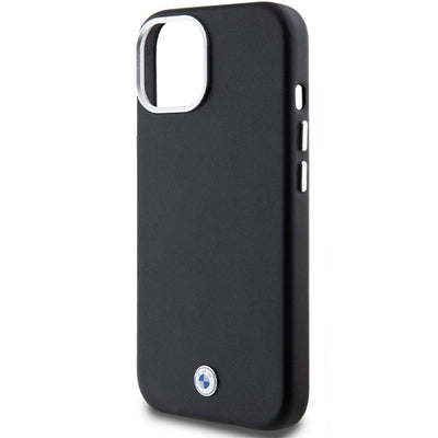 BMW Signature Wrapped Metal MagSafe case for iPhone 15 Plus / 14 Plus - black