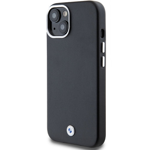 BMW Signature Wrapped Metal MagSafe Case for iPhone 15/14/13 - Black