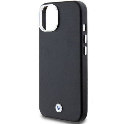 BMW Signature Wrapped Metal MagSafe Case for iPhone 15/14/13 - Black