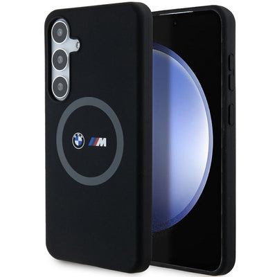 BMW M Silicone Printed Ring MagSafe case for Samsung Galaxy S24+ - black