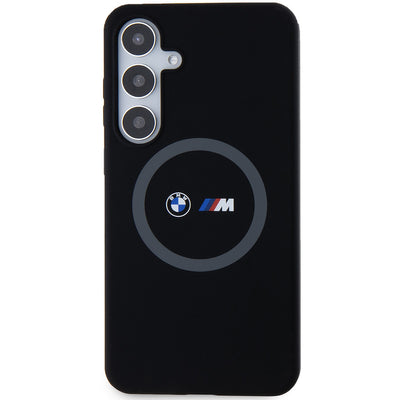 BMW M Silicone Printed Ring MagSafe case for Samsung Galaxy S24+ - black