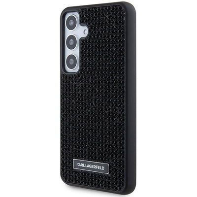 Karl Lagerfeld Rhinestone Metal Logo case for Samsung Galaxy S24+ - black