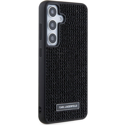 Karl Lagerfeld Rhinestone Metal Logo case for Samsung Galaxy S24+ - black