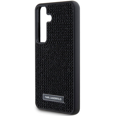 Karl Lagerfeld Rhinestone Metal Logo case for Samsung Galaxy S24+ - black